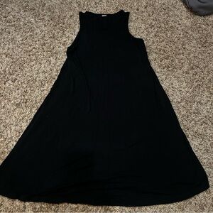 Old Navy Black Sleeveless Halter Midi Dress